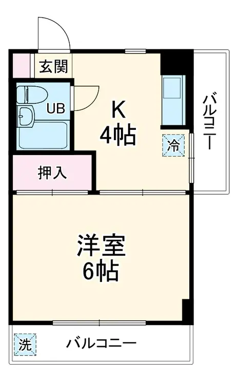 クレール・ヴェルジェ 4階階 間取り