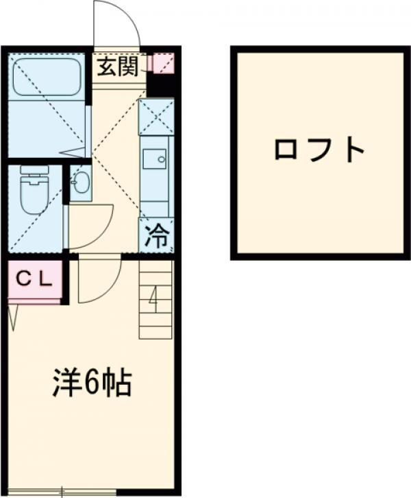 GRIP吉祥寺Ⅱ(ワンルーム/2階)の間取り写真