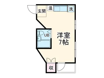 カーサ八幡(ワンルーム/2階)の間取り写真