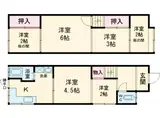 山陰本線 花園駅(京都) 徒歩7分 2階建 築63年