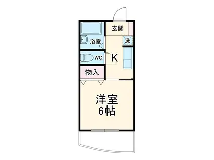 NDS東雲(1K/3階)の間取り写真