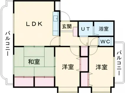 ユーミーグランシャリオⅠ(3LDK/1階)の間取り写真