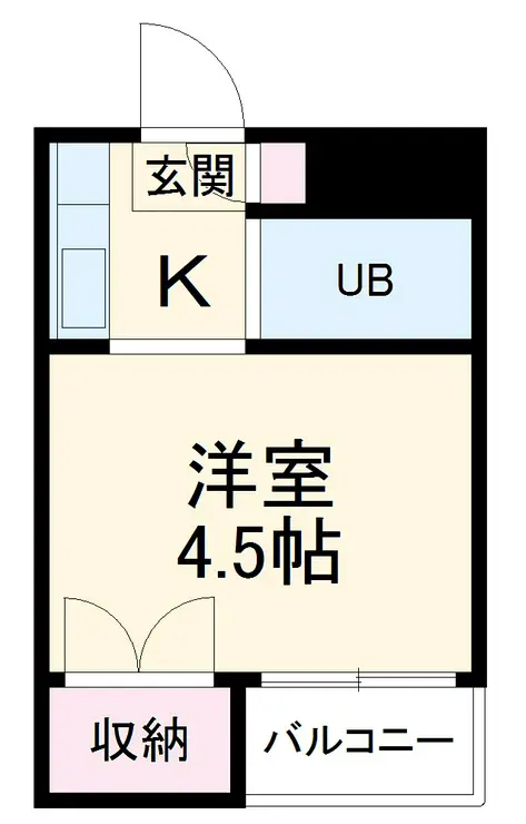 コーポメルローズ 2階階 間取り