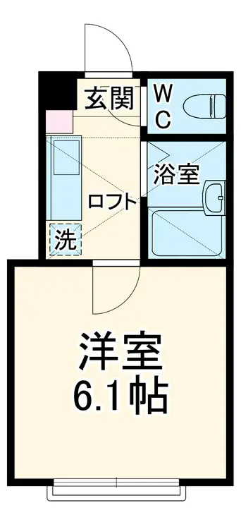 カサレアB 2階階 間取り