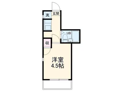 センチュリー1(1K/4階)の間取り写真