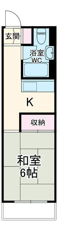 常緑ハイツ 4階階 間取り