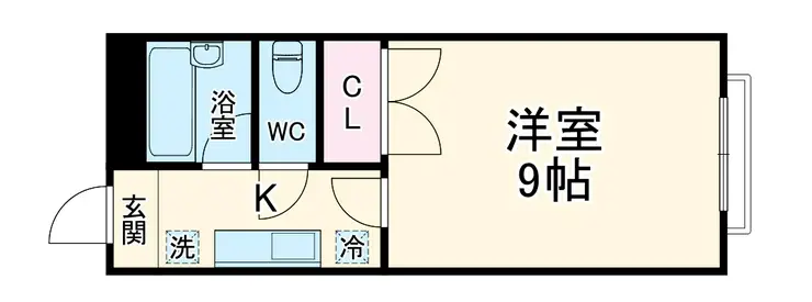 穴川ハイリビング弐番館 2階階 間取り