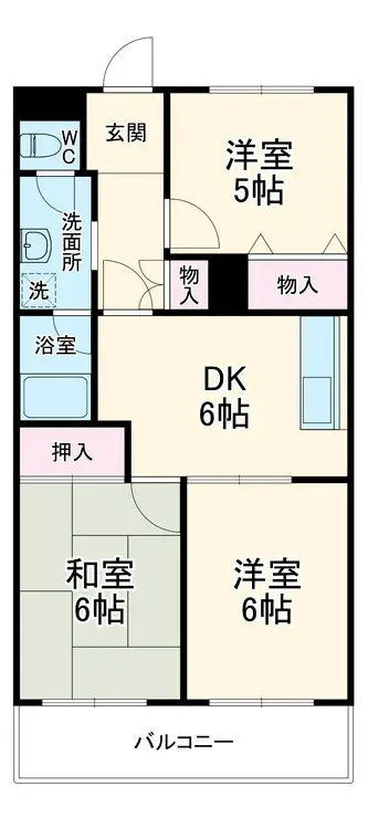 第五メゾン相葉コーポ 3階階 間取り