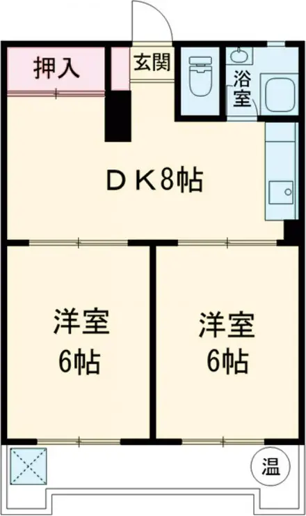 東武練馬サニーコーポ 2階階 間取り