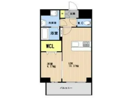 LIBTH前島Ⅲ(1LDK/3階)の間取り写真