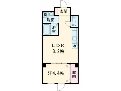 ハイムマルセン日野(1LDK/2階)の間取り写真