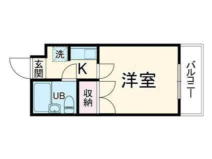 トラストステージ蒔田(1K/3階)の間取り写真