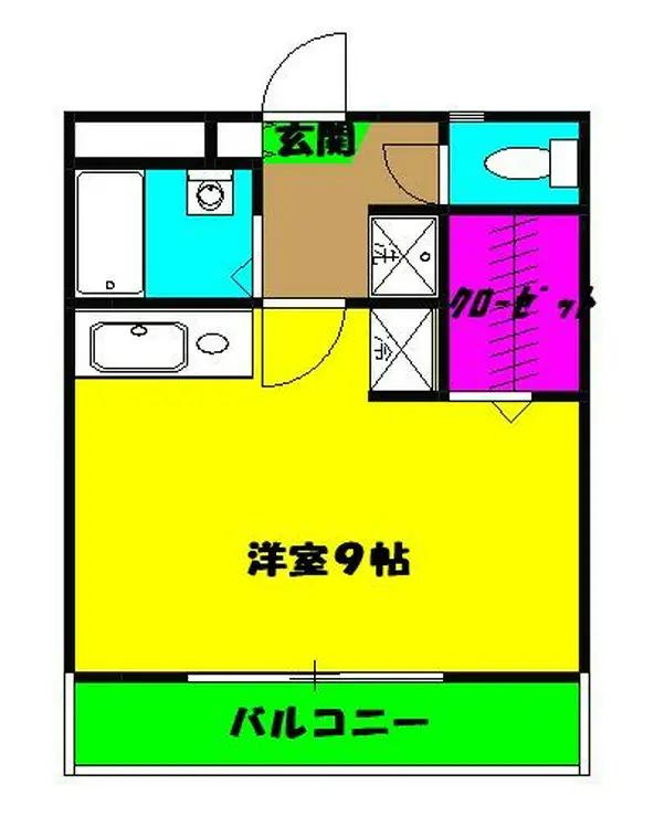シャンブル・ミモザ 1階階 間取り