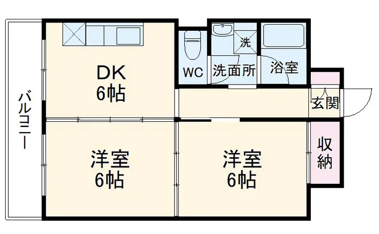 山口マンション 1階階 間取り