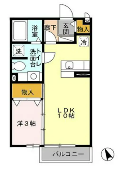 アムールヒルズ 2階階 間取り