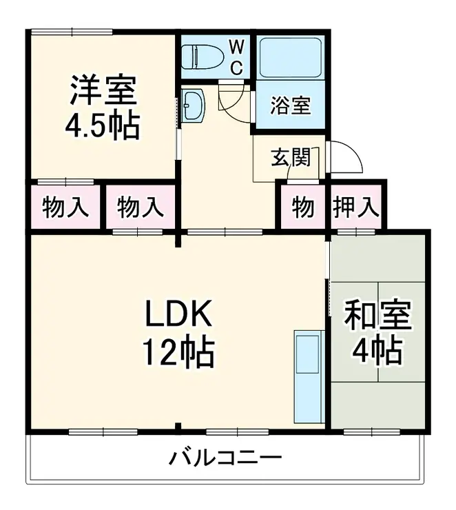 スカイマンション 4階階 間取り