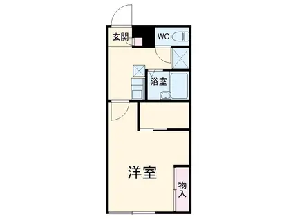 レオパレス蒲郡(1K/2階)の間取り写真