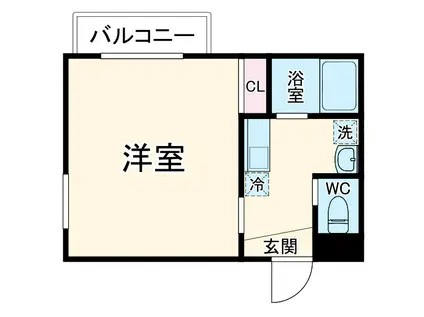 Rプリンス21(1K/1階)の間取り写真