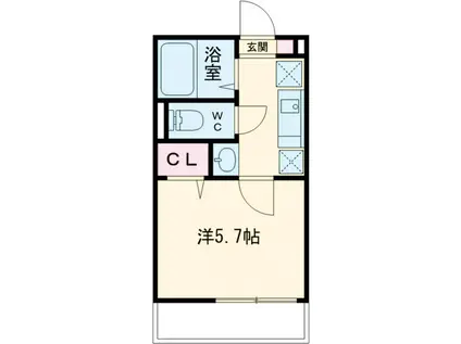 TSCUORE柴又Ⅰ(1K/1階)の間取り写真