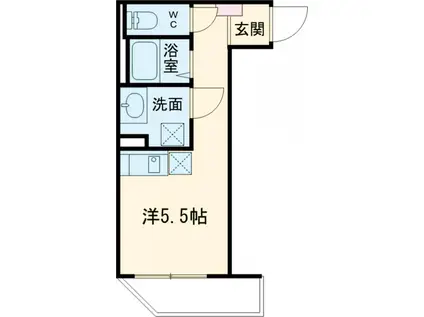 TSCUORE柴又Ⅰ(ワンルーム/2階)の間取り写真