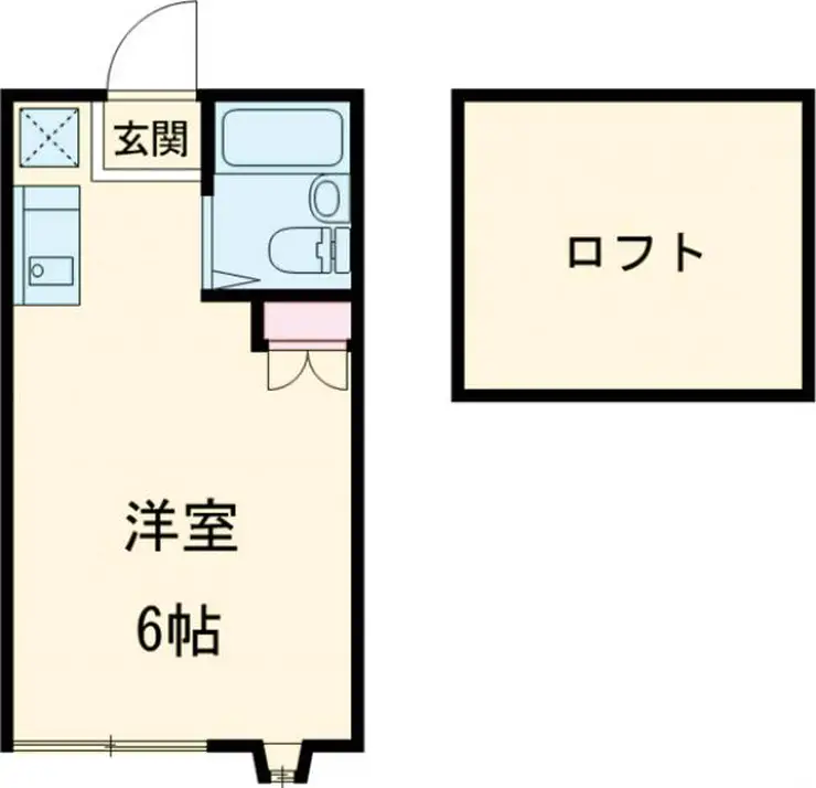 ハイツサザンクロス 1階階 間取り