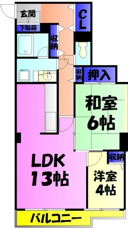 シティパーク津田沼 4階階 間取り