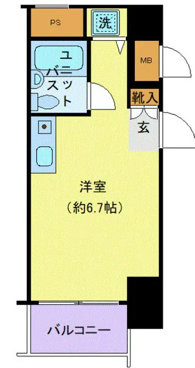 スカイノブレ川崎柳町 9階階 間取り