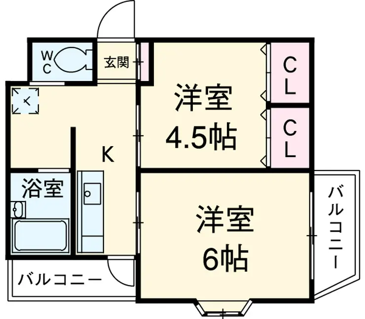 王子西ウイング 2階階 間取り