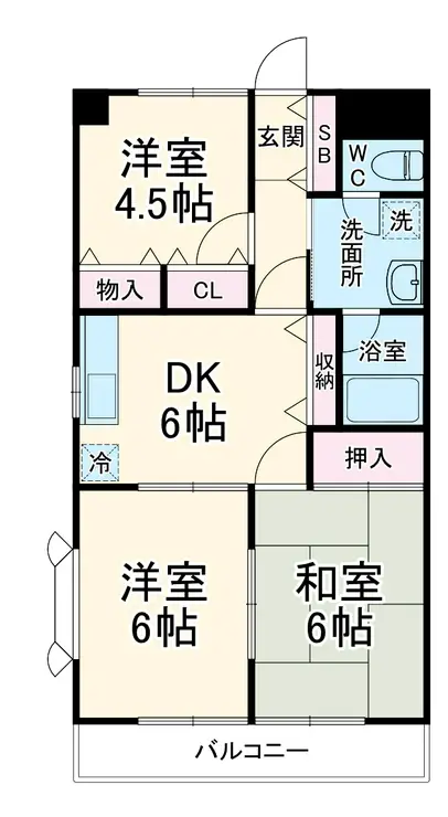 元屋敷壱番館 3階階 間取り