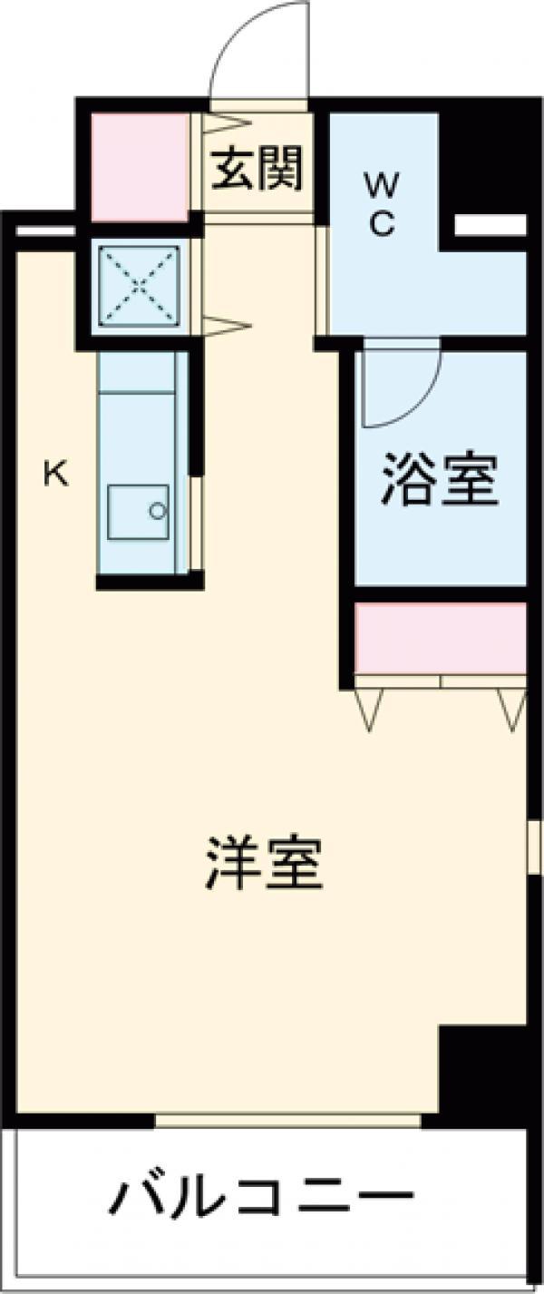 アーバンポイント高崎(1K/10階)の間取り写真