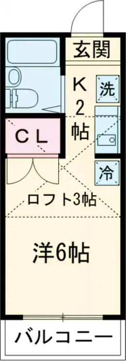 コーポエクセル 1階階 間取り
