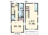 東武鉄道東上線 成増駅 徒歩15分 2階建 築1年