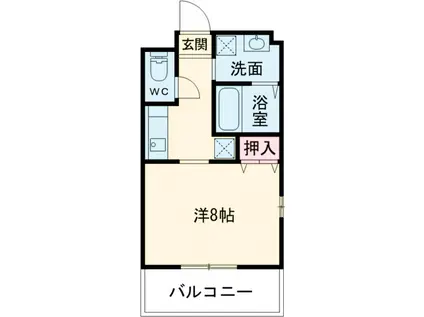 TENRISEⅢ(1K/3階)の間取り写真