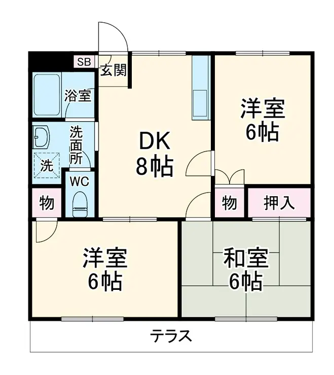 パールパレス 2階階 間取り