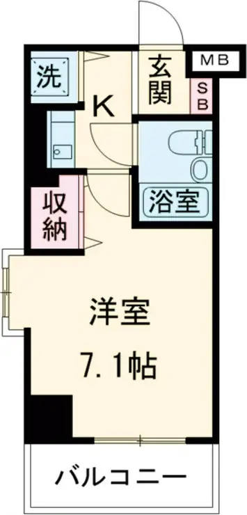 ライオンズマンション門前仲町第5 4階階 間取り