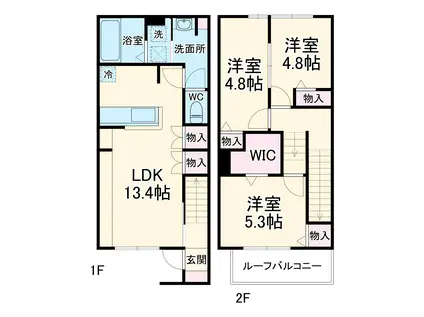 カーサ・ソンリエンテ(3LDK)の間取り写真