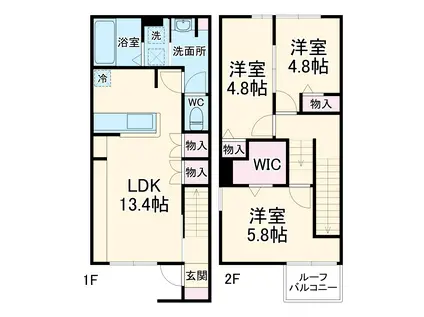 カーサ・ソンリエンテ(3LDK)の間取り写真