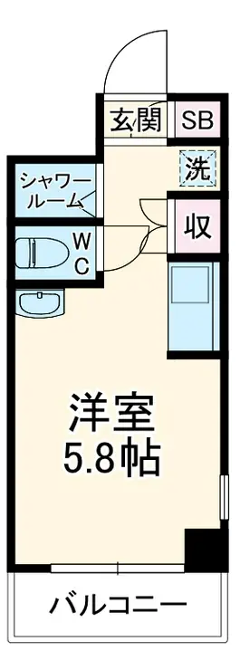 シーサイドビラ鵠沼 4階階 間取り