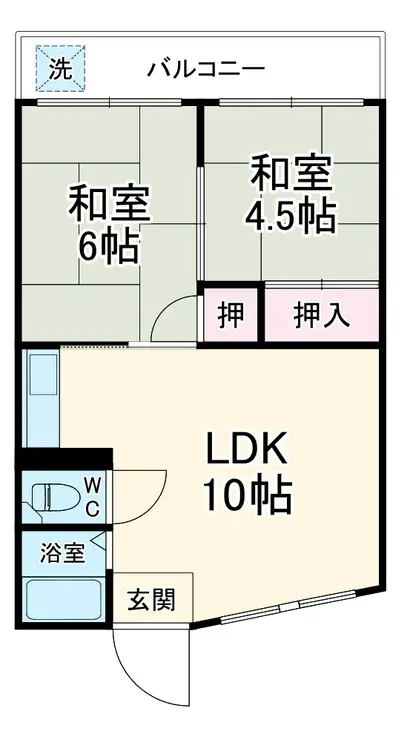第13大宮ハイツ 3階階 間取り