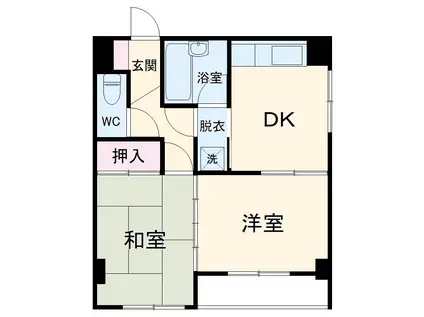 JLBグランエクリュ(2DK/6階)の間取り写真