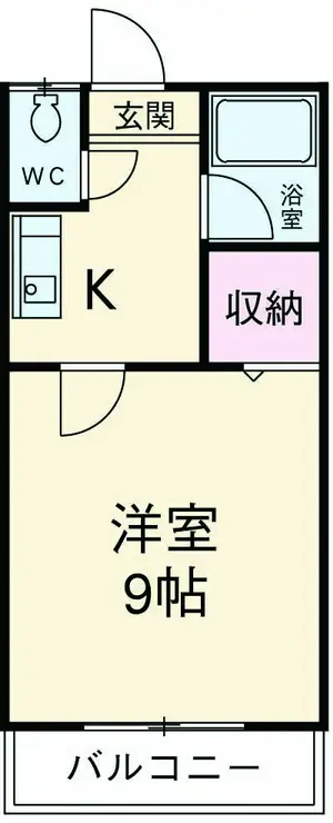 第2サンハイツ大野 2階階 間取り