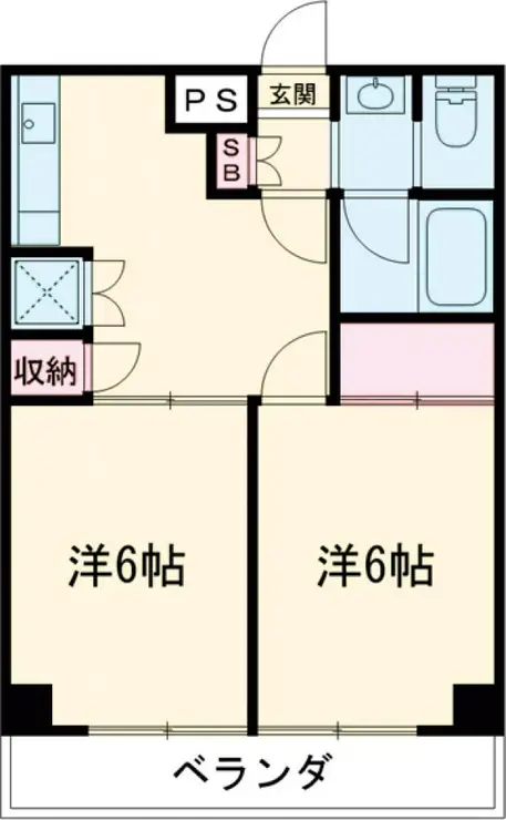 マートルコート松原 2階階 間取り