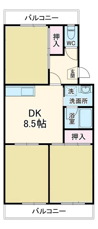 グランドメゾン東船橋 4階階 間取り