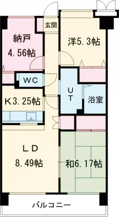 ラフィネ立川 9階階 間取り