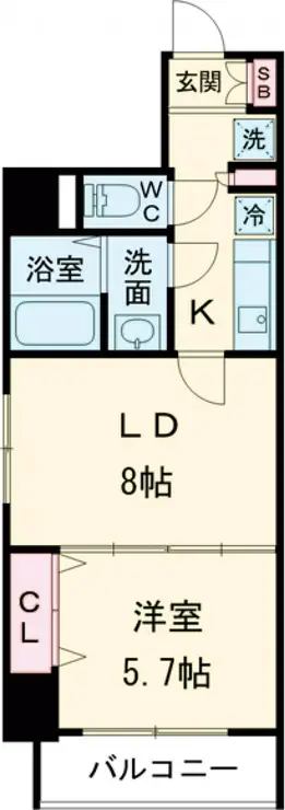 北松レジデンス 4階階 間取り