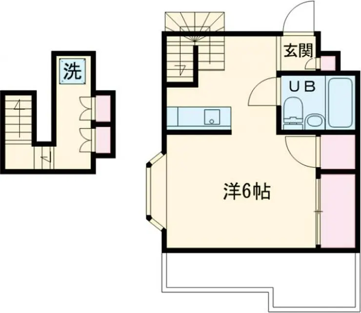 MYフラット宮堀 2階階 間取り