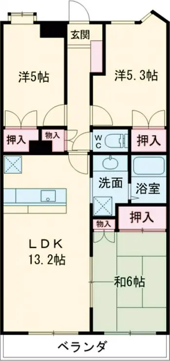 ビューライフ清瀬 2階階 間取り