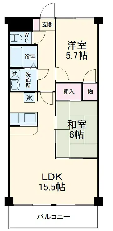 サンプレミール浦和 2階階 間取り
