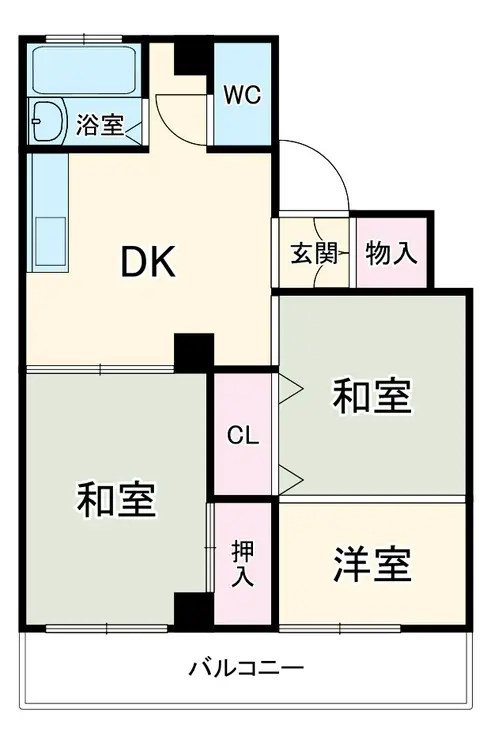シャトー鴻ノ台 3階階 間取り
