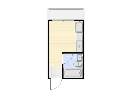 サンハイツ横芝(ワンルーム/2階)の間取り写真